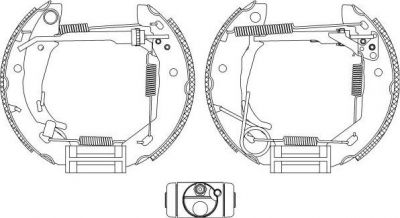 Hella 8DB 355 004-521 комплект тормозных колодок на MERCEDES-BENZ A-CLASS (W168)