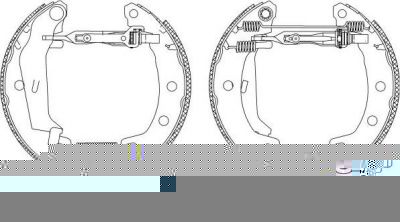 Hella 8DB 355 004-691 комплект тормозных колодок на RENAULT MEGANE I Cabriolet (EA0/1_)