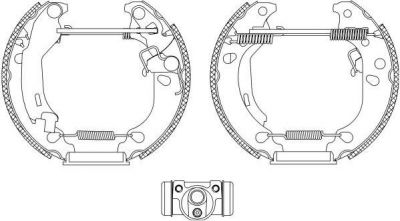 Hella 8DB 355 004-891 комплект тормозных колодок на FIAT PANDA (169)