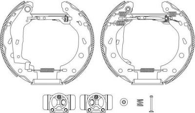 Hella 8DB 355 004-941 комплект тормозных колодок на SMART CABRIO (450)