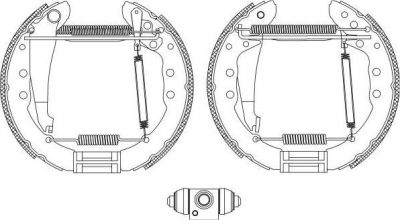 Hella 8DB 355 005-201 комплект тормозных колодок на VW PASSAT Variant (3A5, 35I)