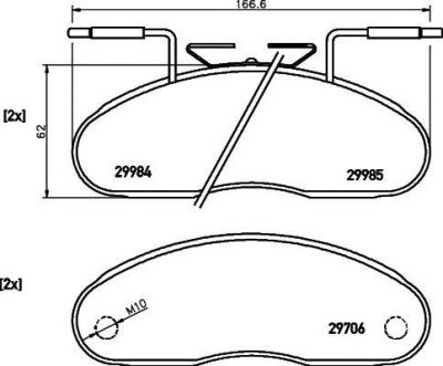 Hella 8DB 355 005-331 комплект тормозных колодок, дисковый тормоз на NISSAN TRADE c бортовой платформой/ходовая часть