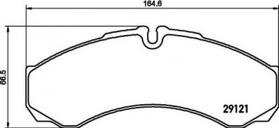 Hella 8DB 355 005-411 комплект тормозных колодок, дисковый тормоз на IVECO DAILY III фургон/универсал