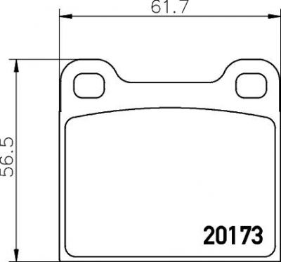 Hella 8DB 355 006-491 комплект тормозных колодок, дисковый тормоз на OPEL MONZA A (22_)