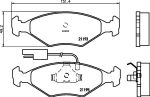 Hella 8DB 355 007-431 комплект тормозных колодок, дисковый тормоз на FIAT ELBA (146_)