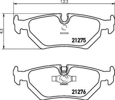 Hella 8DB 355 007-801 комплект тормозных колодок, дисковый тормоз на PEUGEOT 806 (221)