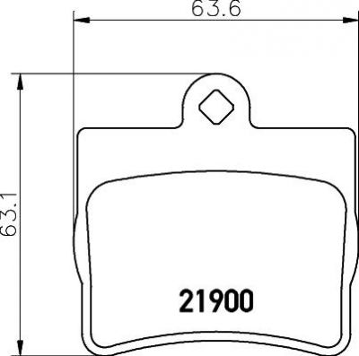 Hella 8DB 355 008-311 комплект тормозных колодок, дисковый тормоз на MERCEDES-BENZ C-CLASS (W202)