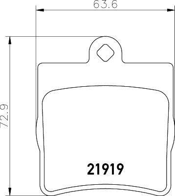 Hella 8DB 355 008-461 комплект тормозных колодок, дисковый тормоз на MERCEDES-BENZ C-CLASS универсал (S202)