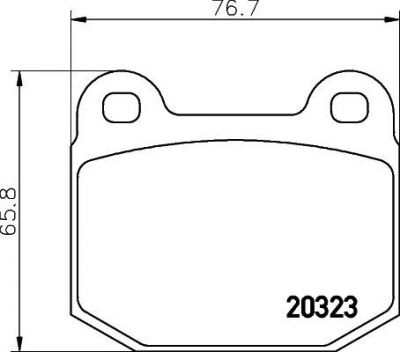 Hella 8DB 355 009-061 комплект тормозных колодок, дисковый тормоз на OPEL SPEEDSTER