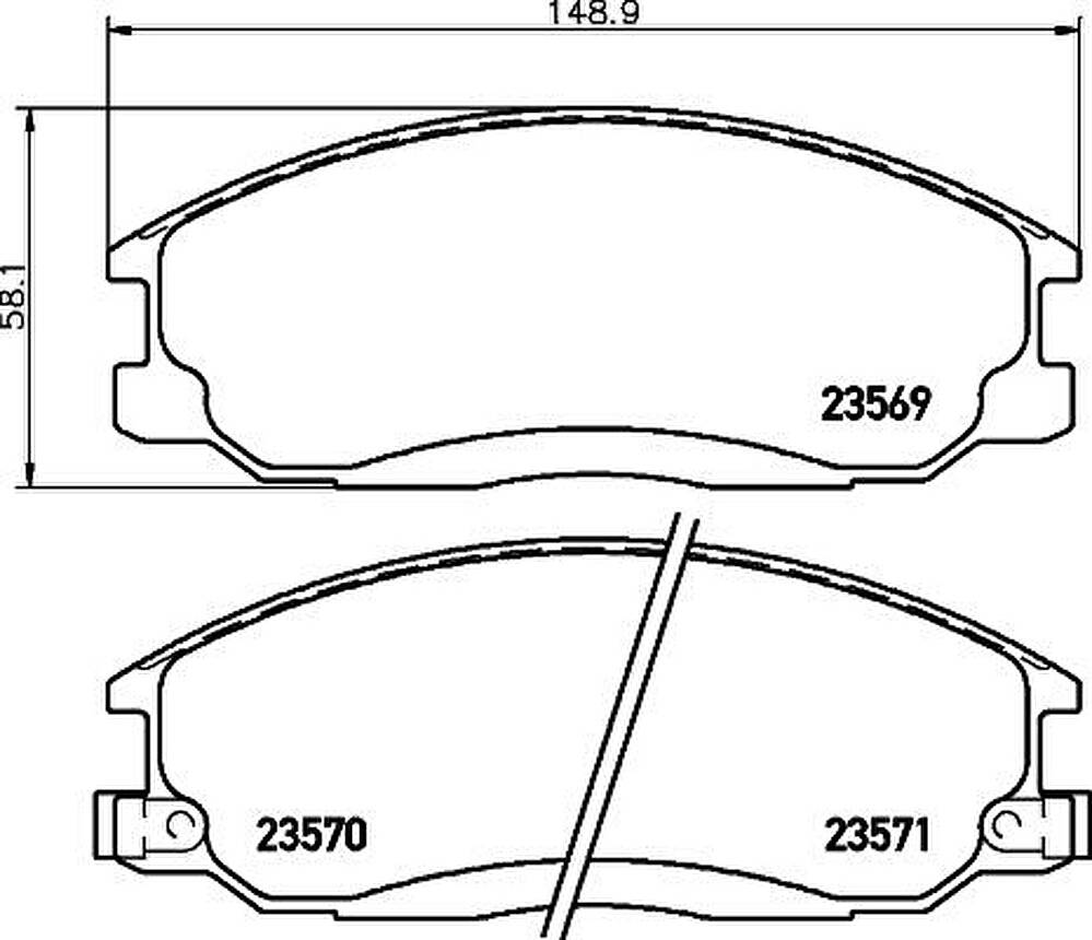 HELLA КОМПЛЕКТ ТОРМОЗНЫХ КОЛОДОК, ДИСКОВЫЙ ТОРМОЗ (8DB 355 009-991)