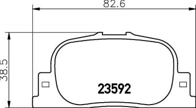 HELLA КОМПЛЕКТ ТОРМОЗНЫХ КОЛОДОК, ДИСКОВЫЙ ТОРМОЗ (8DB 355 010-001)