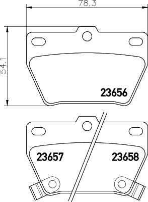 Hella 8DB 355 010-521 комплект тормозных колодок, дисковый тормоз на CHERY TIGGO