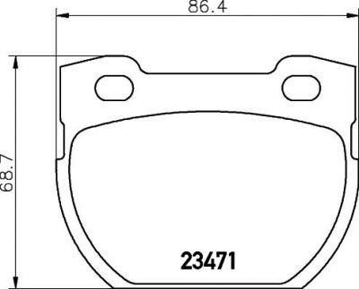 Hella 8DB 355 010-921 комплект тормозных колодок, дисковый тормоз на LAND ROVER DEFENDER Station Wagon (LD)