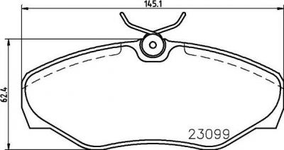 Hella 8DB 355 011-091 комплект тормозных колодок, дисковый тормоз на OPEL VIVARO фургон (F7)