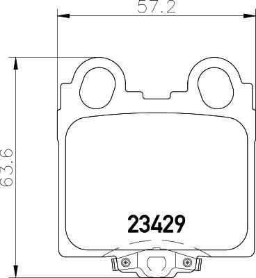 Hella 8DB 355 011-591 комплект тормозных колодок, дисковый тормоз на LEXUS IS I (JCE1_, GXE1_)