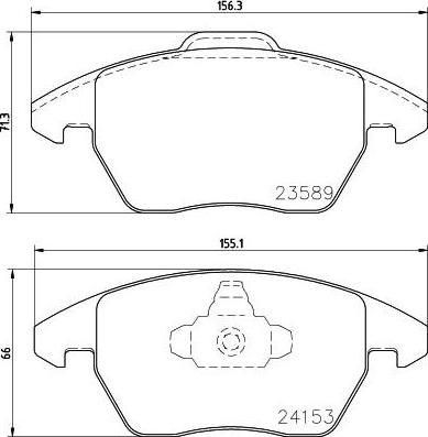 HELLA КОМПЛЕКТ ТОРМОЗНЫХ КОЛОДОК, ДИСКОВЫЙ ТОРМОЗ (8DB 355 011-811)