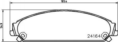 HELLA КОМПЛЕКТ ТОРМОЗНЫХ КОЛОДОК, ДИСКОВЫЙ ТОРМОЗ (8DB 355 011-891)