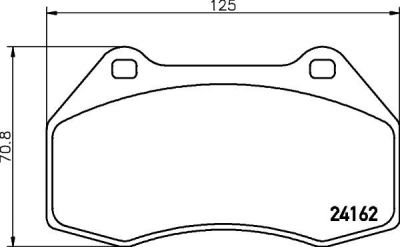 Hella 8DB 355 012-151 комплект тормозных колодок, дисковый тормоз на RENAULT MEGANE II (BM0/1_, CM0/1_)