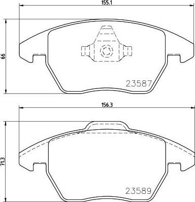 HELLA КОМПЛЕКТ ТОРМОЗНЫХ КОЛОДОК, ДИСКОВЫЙ ТОРМОЗ (8DB 355 014-511)