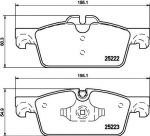 Hella 8DB 355 015-711 комплект тормозных колодок, дисковый тормоз на PEUGEOT 508 SW