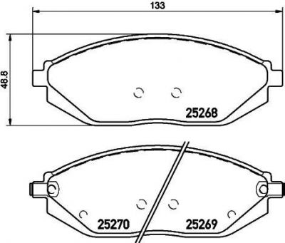 Hella 8DB 355 015-771 комплект тормозных колодок, дисковый тормоз на CHEVROLET SPARK (M300)