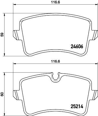 HELLA КОМПЛЕКТ ТОРМОЗНЫХ КОЛОДОК, ДИСКОВЫЙ ТОРМОЗ (8DB 355 016-001)