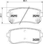 Hella 8DB 355 016-221 комплект тормозных колодок, дисковый тормоз на KIA SPORTAGE (SL)