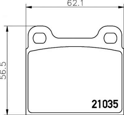 Hella 8DB 355 017-441 комплект тормозных колодок, дисковый тормоз на MERCEDES-BENZ S-CLASS (W126)