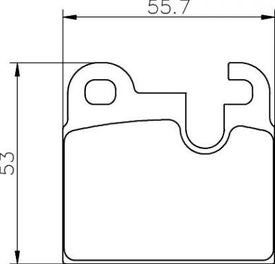 Hella 8DB 355 017-511 комплект тормозных колодок, дисковый тормоз на 5 (E12)