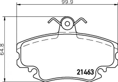 HELLA КОМПЛЕКТ ТОРМОЗНЫХ КОЛОДОК, ДИСКОВЫЙ ТОРМОЗ (8DB 355 018-131)