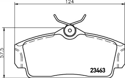 Hella 8DB 355 018-441 комплект тормозных колодок, дисковый тормоз на NISSAN PRIMERA Traveller (WP11)