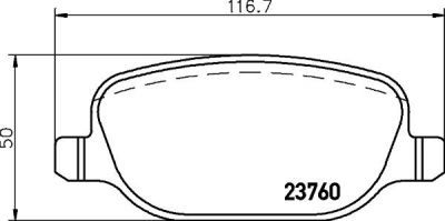 Hella 8DB 355 018-771 комплект тормозных колодок, дисковый тормоз на ALFA ROMEO SPIDER (939_, 939)