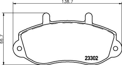 Hella 8DB 355 019-321 комплект тормозных колодок, дисковый тормоз на OPEL MOVANO Combi (J9)