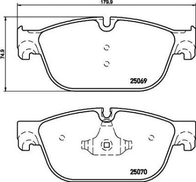 Hella 8DB 355 021-141 комплект тормозных колодок, дисковый тормоз на PEUGEOT 508 SW