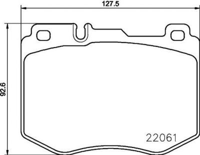 Hella 8DB 355 021-671 комплект тормозных колодок, дисковый тормоз на MERCEDES-BENZ E-CLASS (W213)