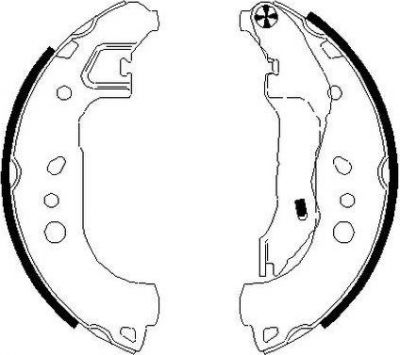 Hella 8DB 355 022-131 комплект тормозных колодок на SKODA RAPID Spaceback (NH1)