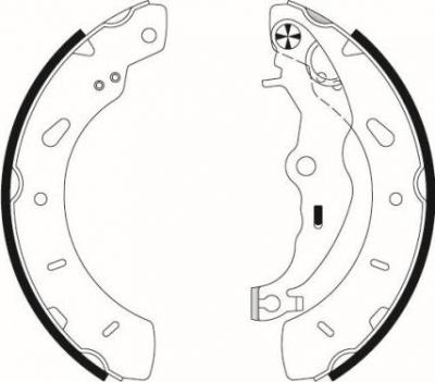 Hella 8DB 355 022-201 комплект тормозных колодок на FORD FOCUS III седан