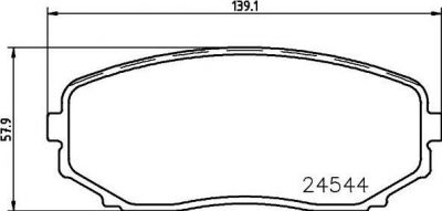 HELLA Колодки тормозные MAZDA CX-7/CX-9 07- передние (EHY23328Z, 8DB355013-251)