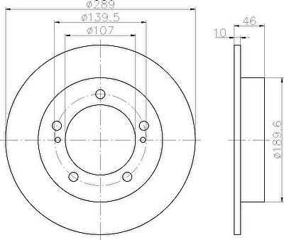 Hella 8DD 355 101-291 тормозной диск на SUZUKI SAMURAI (SJ)