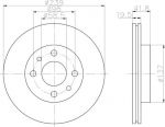 Hella 8DD 355 107-981 тормозной диск на LADA 112