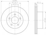 Hella 8DD 355 108-591 тормозной диск на JEEP GRAND CHEROKEE I (ZJ)