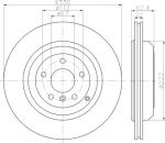 Hella 8DD 355 113-231 тормозной диск на MERCEDES-BENZ M-CLASS (W164)