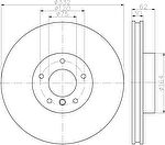 Hella 8DD 355 117-731 тормозной диск на X6 (F16, F86)