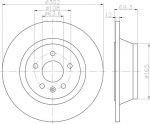 Hella 8DD 355 119-151 тормозной диск на VOLVO S80 II (AS)