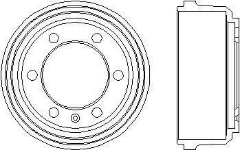 Hella 8DT 355 300-091 тормозной барабан на IVECO DAILY I фургон/универсал
