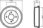 Hella 8DT 355 300-341 тормозной барабан на NISSAN VANETTE автобус (C22)