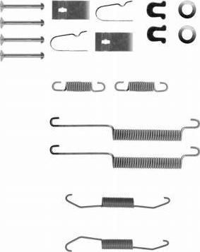 Hella 8DZ 355 200-121 комплектующие, тормозная колодка на HONDA CIVIC VII седан (ES)