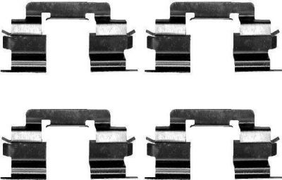 Hella 8DZ 355 202-641 комплектующие, колодки дискового тормоза на MERCEDES-BENZ A-CLASS (W168)