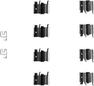 Hella 8DZ 355 202-771 комплектующие, колодки дискового тормоза на SUZUKI GRAND VITARA II (JT)