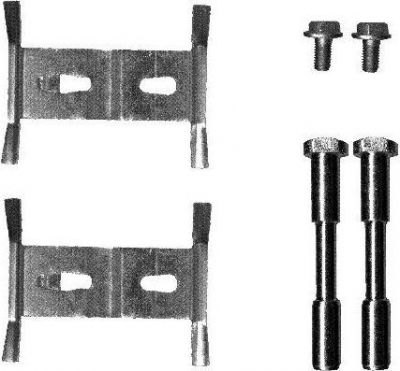 Hella 8DZ 355 203-181 комплектующие, колодки дискового тормоза на VW TOUAREG (7LA, 7L6, 7L7)